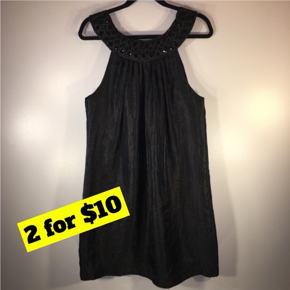 Alexia Admor Dresses & Skirts - Alexia Admor Beaded Neckline Halter Dress Size L